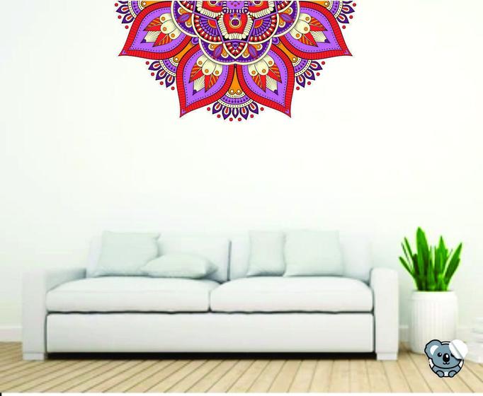 Imagem de Adesivo De Parede Mandala Para Sala Quarto Decorar 1,10X55Cm