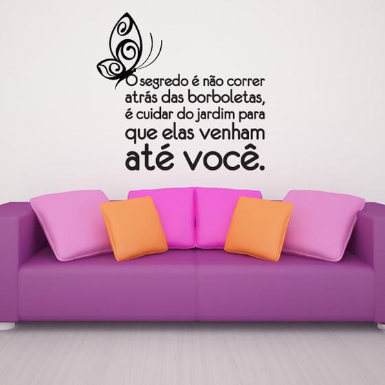 Adesivo de Parede - O Jardim das Borboletas - 022frp Menor preço em Adesivo de Parede - O Jardim das Borboletas - 022frp