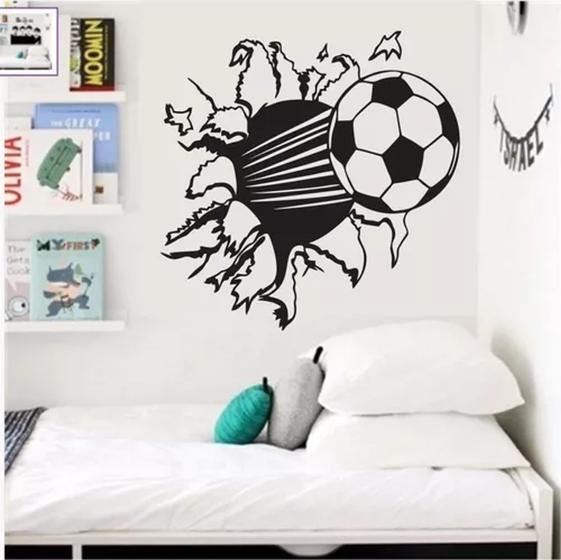 Imagem de Adesivo De Parede Quarto Sala Meninos Bola Futebol