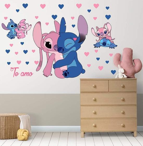 Imagem de Adesivo De Parede Stitch E Angel