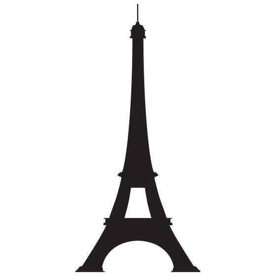 Imagem de Adesivo de Parede Torre Eiffel 115x54cm - para Porta também