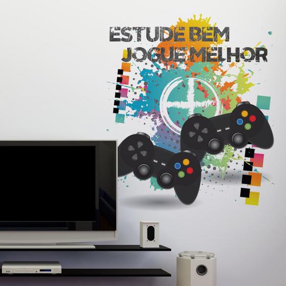 Adesivo de Parede Video Game em português Quartinhos Adesivo de