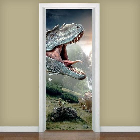 Imagem de Adesivo De Porta Dinossauros 04 - 215x90cm