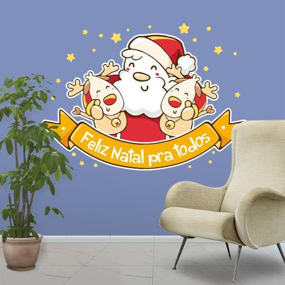 Adesivo de Porta e Parede - Papai Noel 3 - Dekalque Adesivos - Adesivo ...