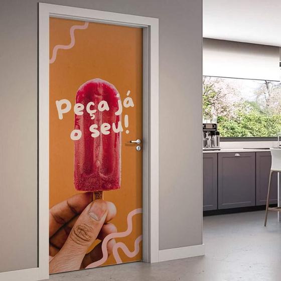 Imagem de Adesivo De Porta Peça Já Aqui-93X210Cm