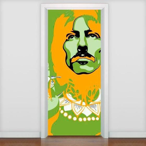 Imagem de Adesivo De Porta Personalidades - George Harrison - 215X90Cm