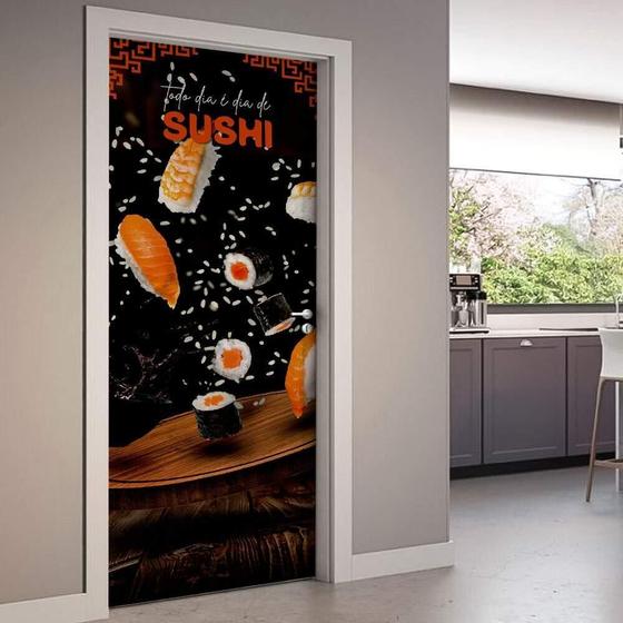 Imagem de Adesivo De Porta Sushi-93X210Cm