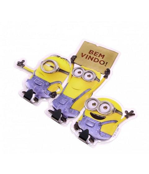 Imagem de Adesivo Decorativo Com Gancho Bem Vindo - Minions