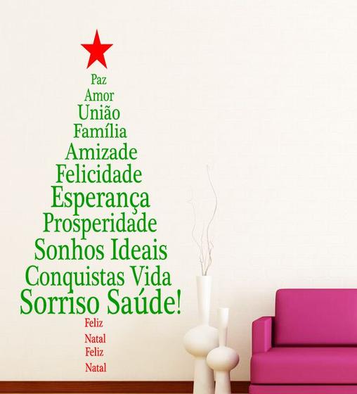 Adesivo Decorativo de Parede Arvore Felicitações de Natal BIG - Gaudesivos - Adesivo de Parede - Magazine Luiza Adesivo Decorativo de Parede Arvore Felicitações de Natal BIG - Gaudesivos - Adesivo de Parede - Magazine Luiza