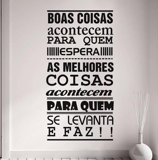 Imagem de Adesivo Decorativo De Parede Com Frases Boas