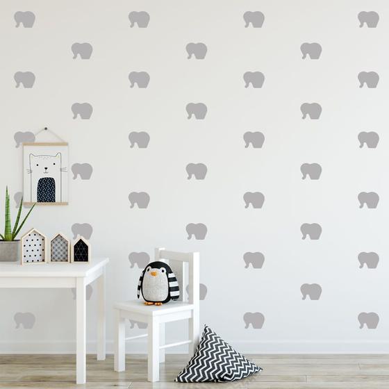 Imagem de Adesivo Decorativo de Parede - Kit Com 35 Elefante - 040kaa07