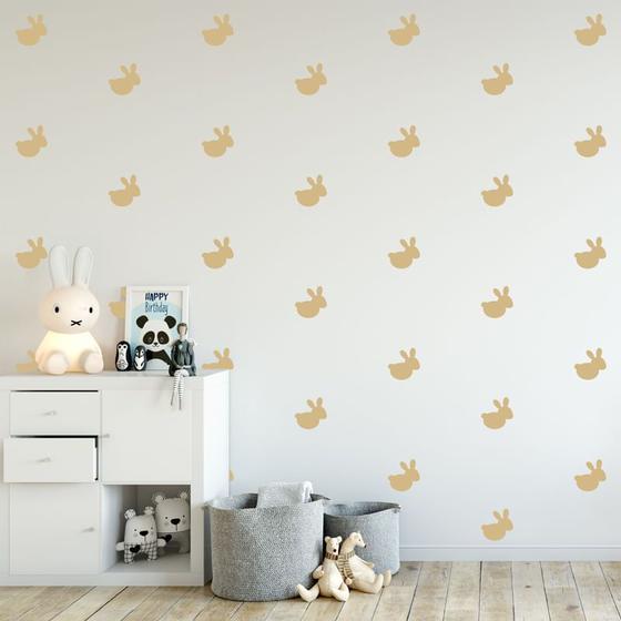 Imagem de Adesivo Decorativo de Parede - Kit Com 45 Coelhos - 037kaa05