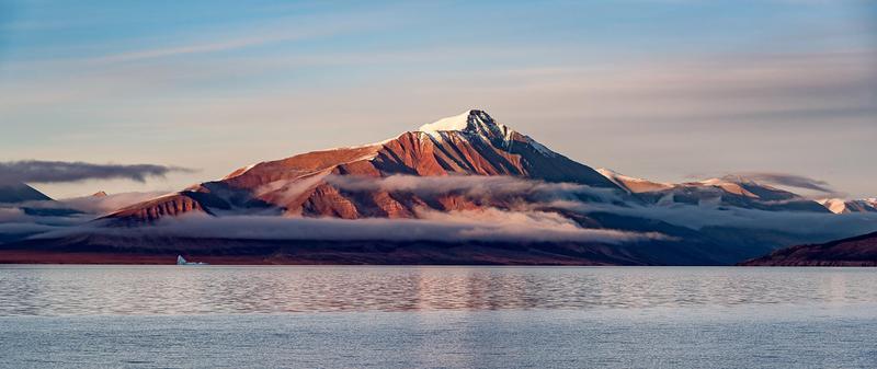 Imagem de Adesivo Decorativo De Parede Paisagem Montanha E Lago Gelado