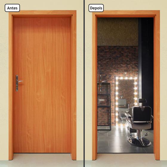 Adesivo Decorativo de Porta - Barbearia - 1862cnpt Menor preço em Adesivo Decorativo de Porta - Barbearia - 1862cnpt