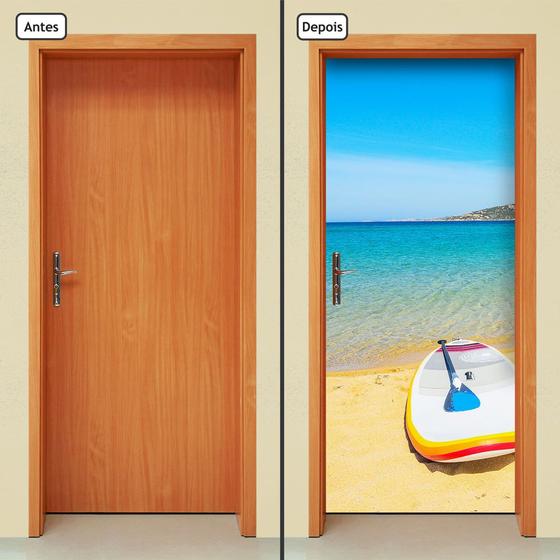 Imagem de Adesivo Decorativo de Porta - Barco - Praia - 949cnpt