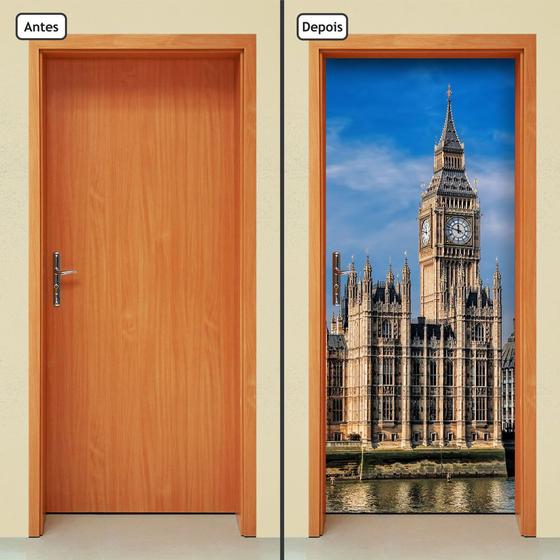 Imagem de Adesivo Decorativo de Porta - Big Ben - Londres - 1066cnpt