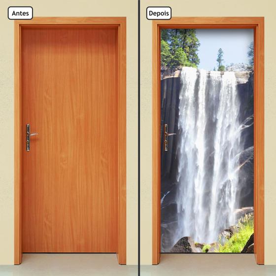 Adesivo Decorativo de Porta - Cachoeira - 753cnpt Menor preço em Adesivo Decorativo de Porta - Cachoeira - 753cnpt