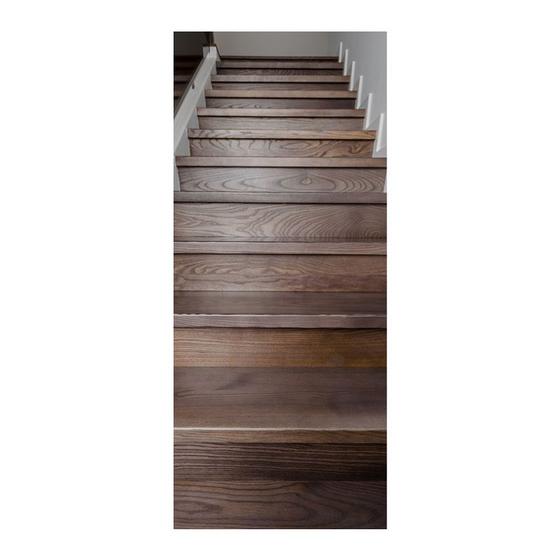 Imagem de Adesivo Decorativo de Porta - Escada de Madeira - 2490cnpt
