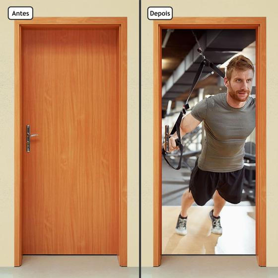 Imagem de Adesivo Decorativo de Porta - Fitness - 1168cnpt