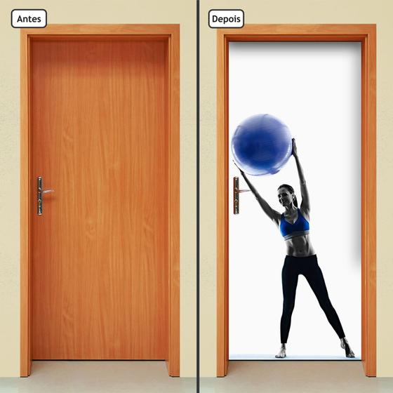 Imagem de Adesivo Decorativo de Porta - Fitness - Pilates - 869cnpt