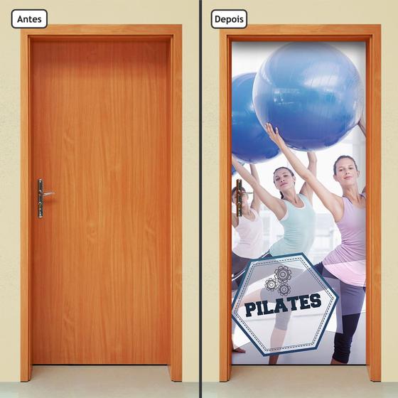 Imagem de Adesivo Decorativo de Porta - Fitness - Pilates - 874cnpt