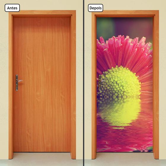 Imagem de Adesivo Decorativo de Porta - Flor - Natureza - 609cnpt