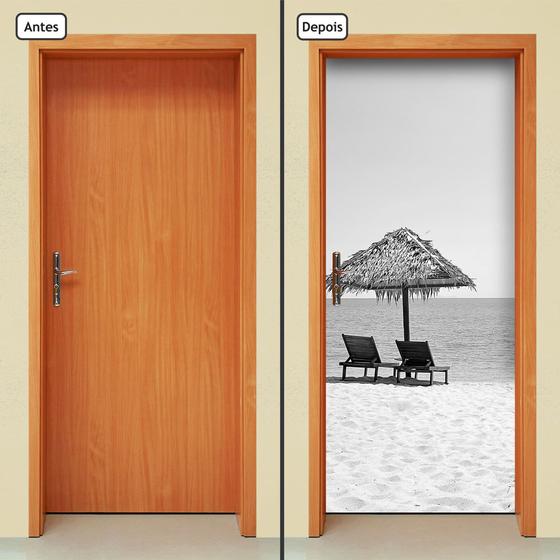 Imagem de Adesivo Decorativo de Porta - Natureza - Praia - 1302cnpt