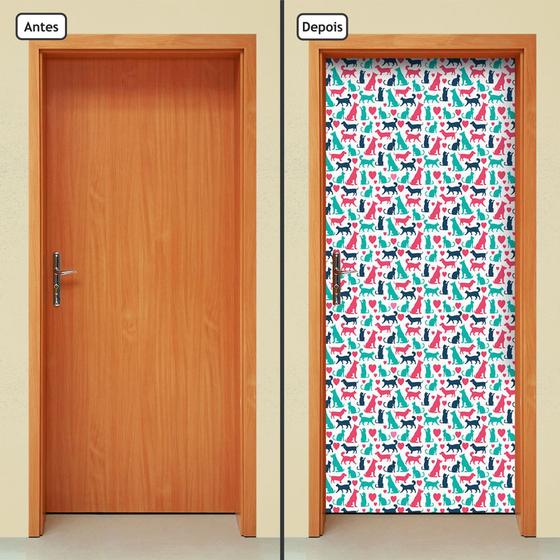 Imagem de Adesivo Decorativo de Porta - Pet Shop - Animais - 721cnpt