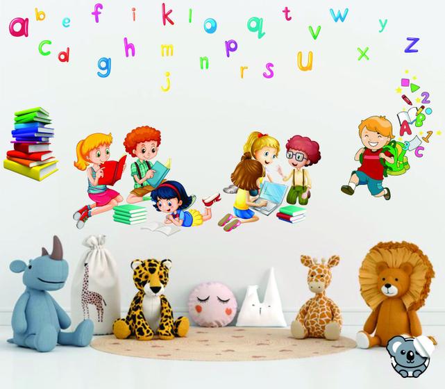 Imagem de Adesivo Decorativo Escola e Espaço Kids Crianças e Livros