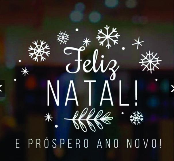 Imagem de Adesivo Decorativo Feliz Natal E Ano Novo Decoração Vitrine