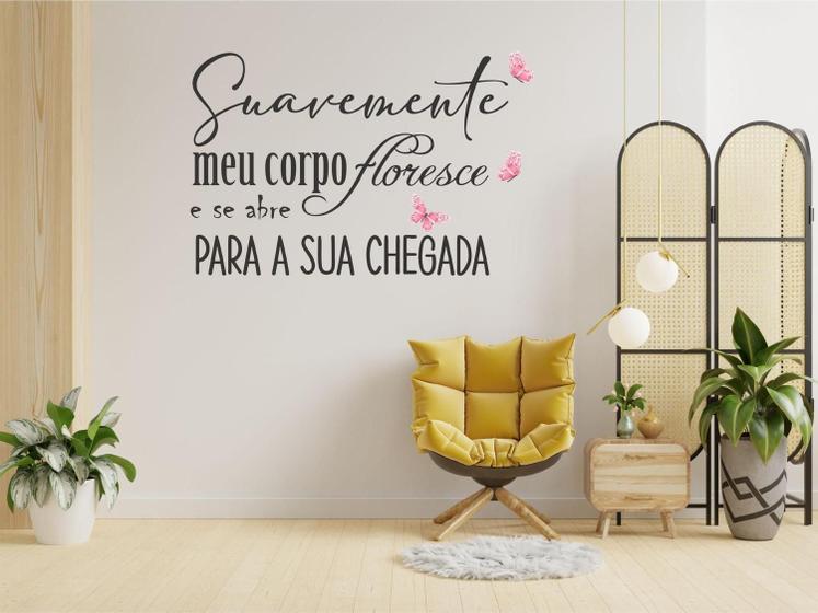 Imagem de Adesivo Decorativo Frases Parto Humanizado Suavemente