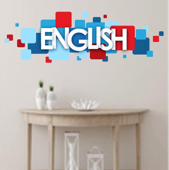 Imagem de Adesivo Decorativo para Escola de Inglês English