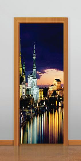Imagem de Adesivo decorativo  portas cidade ( med. o,90x210 cm )