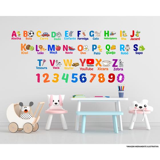 Imagem de Adesivo Educacional Infantil Alfabeto 2
