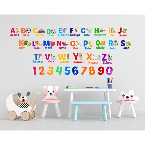 Imagem de Adesivo Educacional Infantil Alfabeto