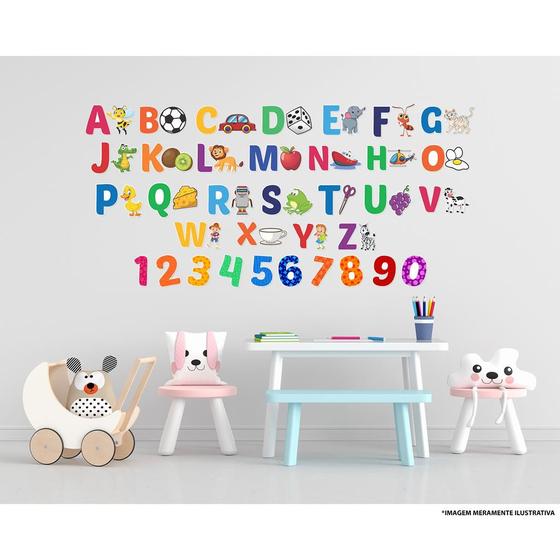Imagem de Adesivo Educacional Infantil Alfabeto sem Palavras