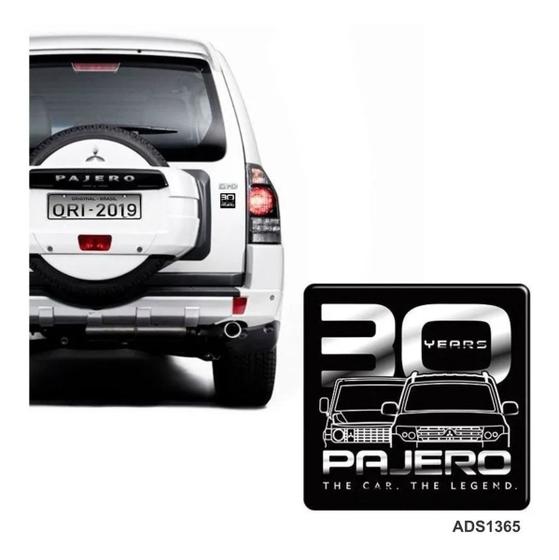 Imagem de Adesivo Emblema 30 Anos Pajero Full Hpe Traseiro Resinado