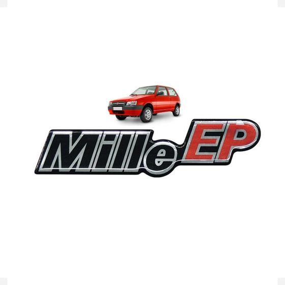 Imagem de Adesivo Emblema Mille EP Uno Mille EP Cromado Resinado