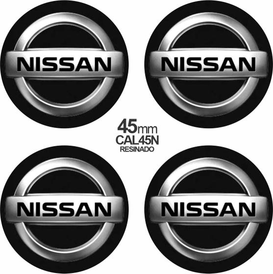 Imagem de Adesivo Emblema Nissan Calota Roda Resinado 45 Mm