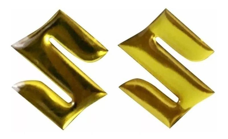 Imagem de Adesivo Emblema Suzuki Bandit 750 900 1000 Dourado Par