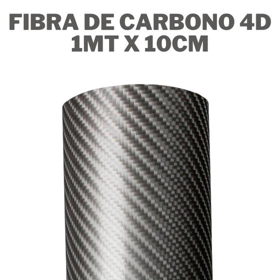 Imagem de Adesivo Envelopamento Automotivo Fibra de Carbono Grafite 4D