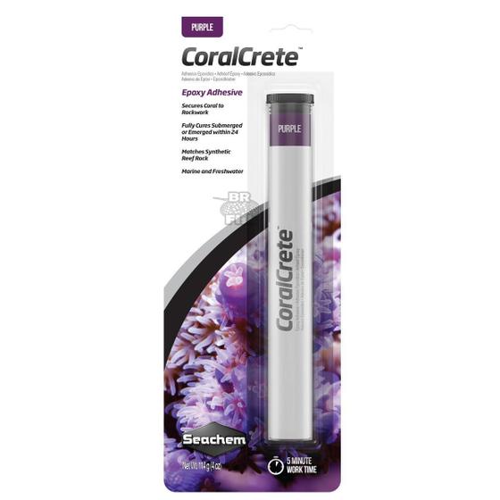 Imagem de Adesivo Epóxi Coralcrete Seachem Cor Roxo 114G