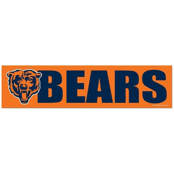 Imagem de Adesivo Faixa Bumper Strip 30x7,5 Chicago Bears