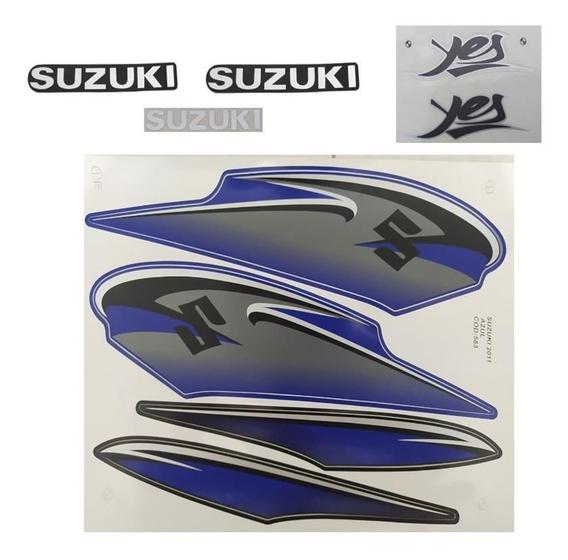 Imagem de Adesivo Faixa Decalque Suzuki Yes 125 An Azul 2011