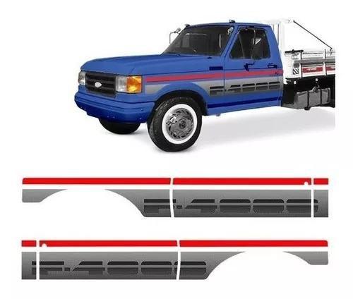 Imagem de Adesivo Faixa F-4000 1993 Ss Cabine Simples Ford Cinza