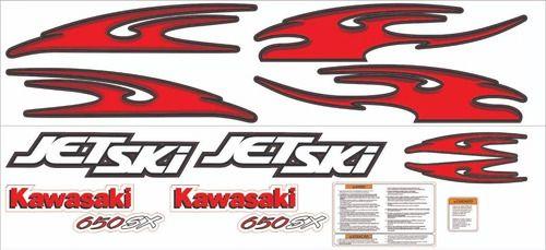 Imagem de Adesivo Faixa Jet Ski Kawasaki Personalizado Sx 650 Tribal