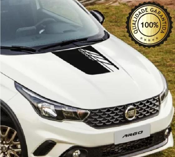 Imagem de Adesivo Fiat Argo Capo Capô logo Detalhes Vazado ou Vermelho Acessórios Personalização