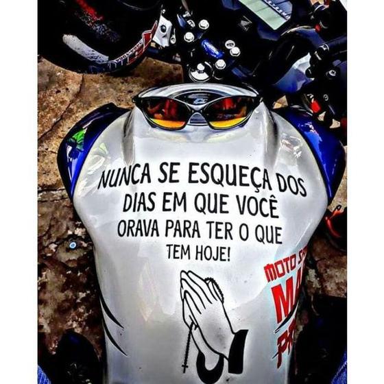 Adesivo frase para tanque de moto original / tanque de moto / motocross ...