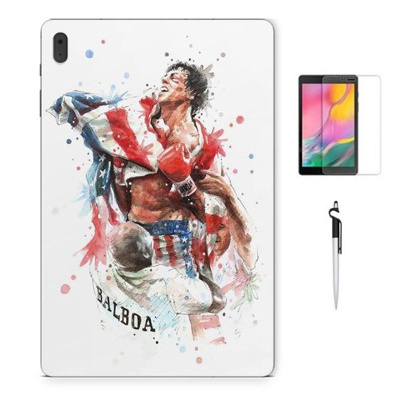 Imagem de Adesivo Galaxy Tab S7 Plus T970/t975 Rocky Balboa Com Película e Caneta