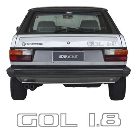 Imagem de Adesivo Gol 1.8 Tampa Traseira Gol Gt 83/86 Emblema Cinza